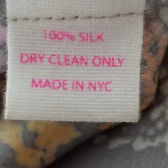 Alice & Trixie Gray Pastel Silk Snake Print Top XS - Picture 6 of 6